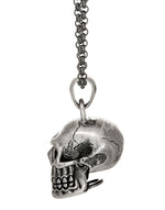 Anhänger Voodoo King Skull Sterling Silber antik -EINS BERLIN- Profil